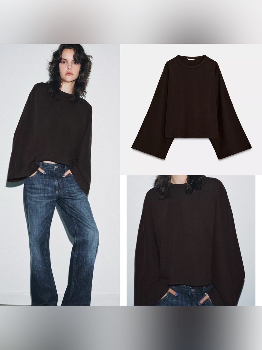 Zara Cape Sleeve T-shirt